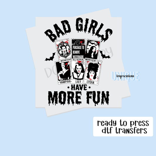 BAD GIRL HAVE MORE FUN