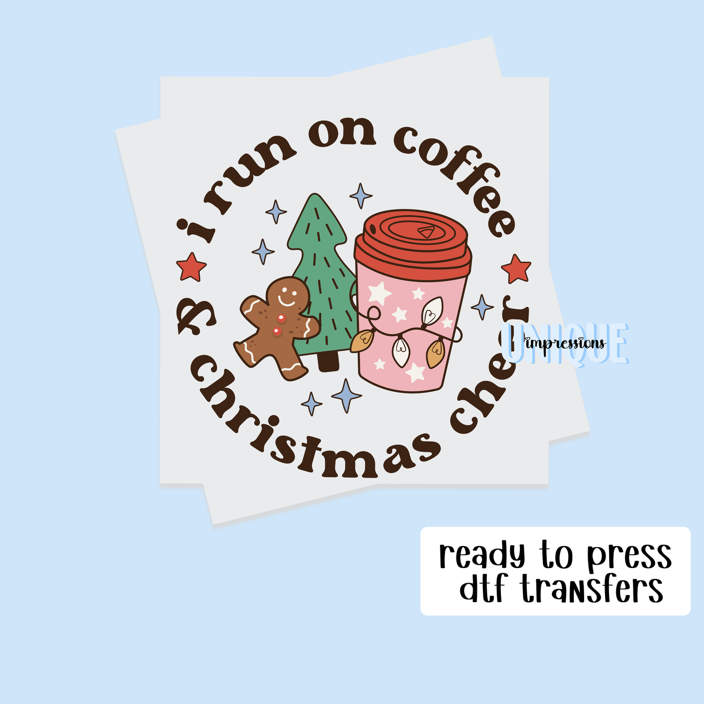 I RUN IN COFFEE & CHRISTMAS CHEER