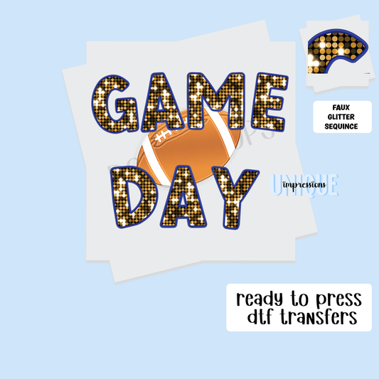 GAME DAY FAUX EMBROIDERY SEQUINCE